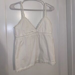 White lace tank top